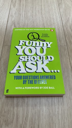 Funny you should ask - funny, ...